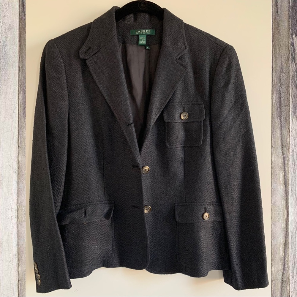 NWOT Ralph Lauren Tweed Pattern Blazer 10